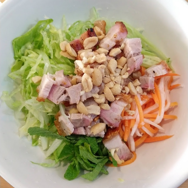 Rice Vermicelli Bowl with Crispy Pork Belly