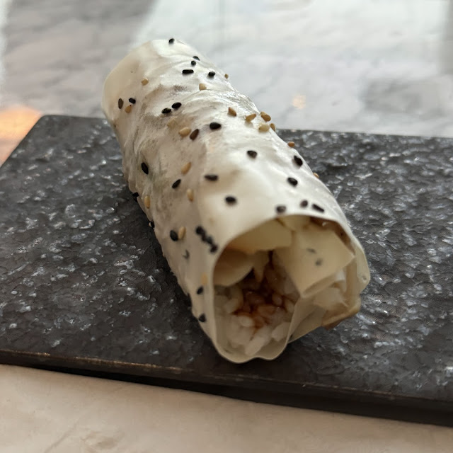 Sea Bass and Avocado Hand Roll