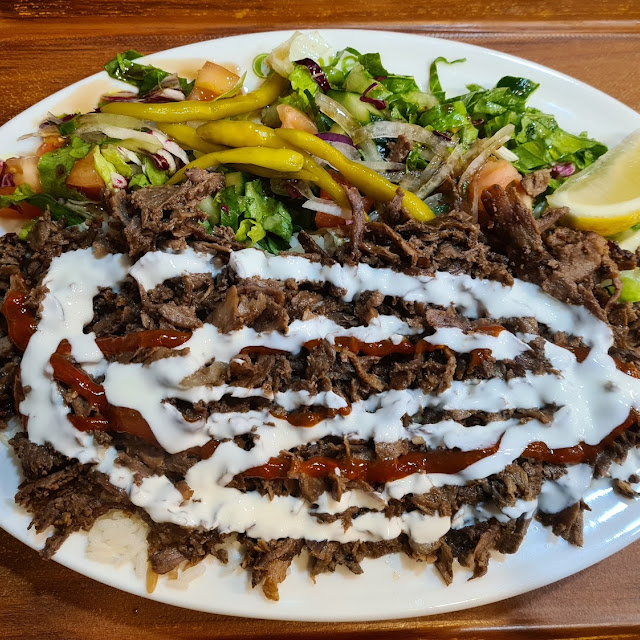 Dönerteller Mit Reis Und Salat