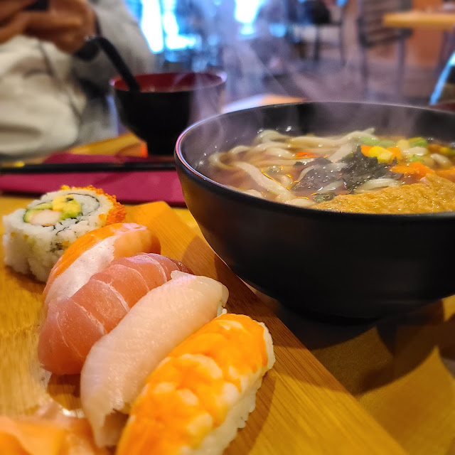 Udon and Sushi Set