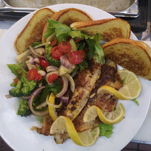 Grill Fish with Mixed Vegetables