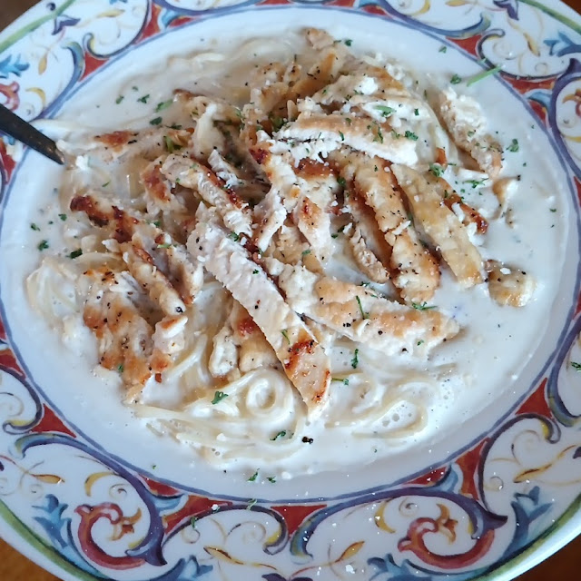 Chicken Alfredo with Angel Hair Pasta