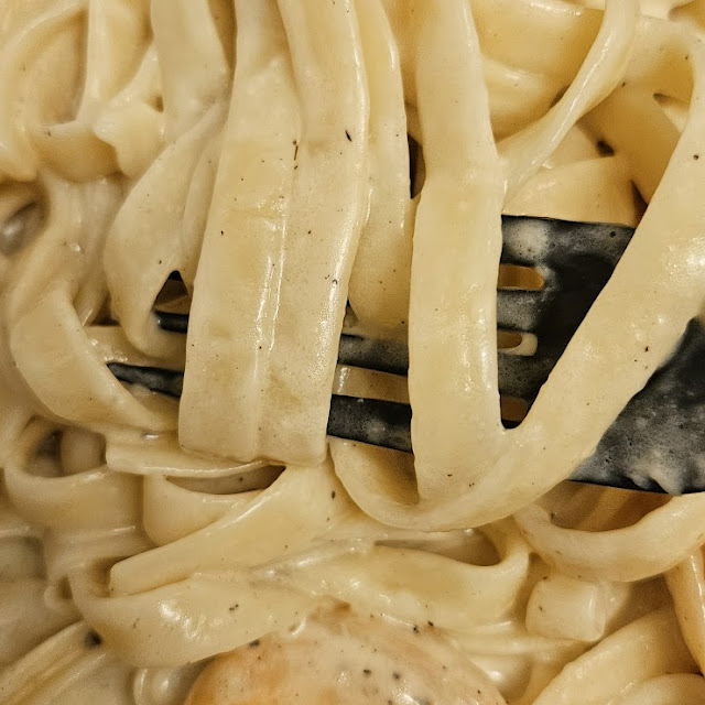 Fettuccine Alfredo with Shrimp