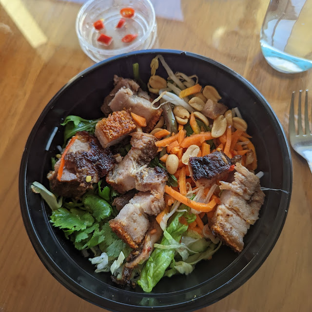 Bun Crispy Pork Belly Noodle Salad Bowl
