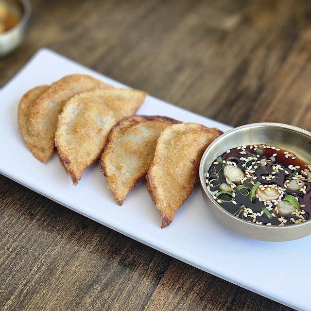 Korean Friedsteamed Dumplings