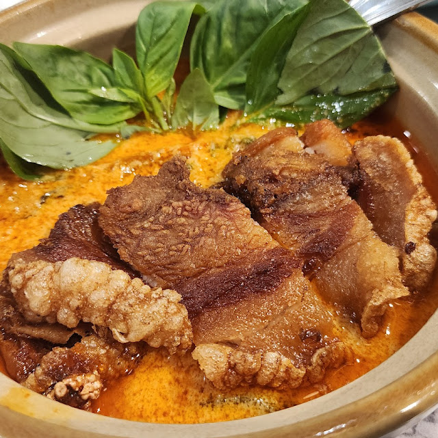 Lechon Kawali in Red Curry Sauce