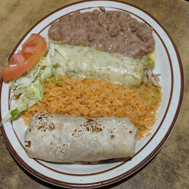 Enchiladas and Burrito