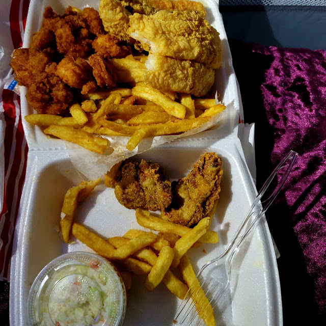 Catfish and Shirmp and Fried Oysters