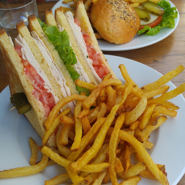 Club Sandwich with Home Made Fries