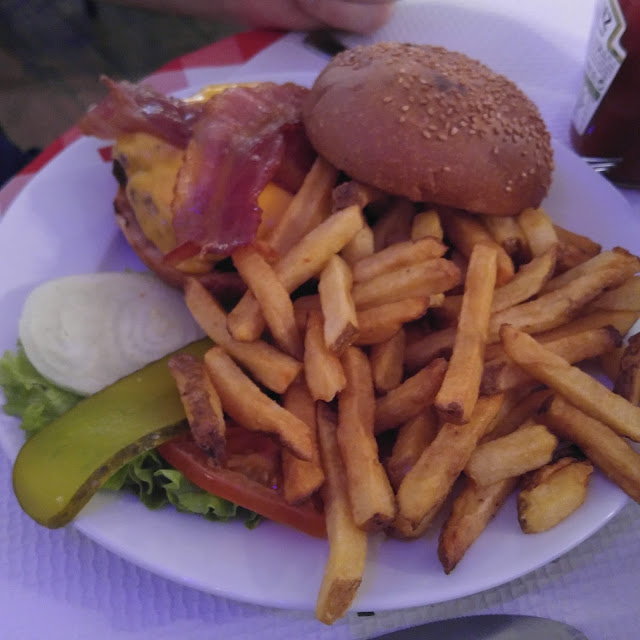 Hamburger and Fries