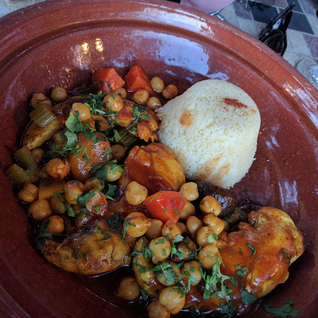 Moroccan Chicken with Cheek Peas and Meat Balls