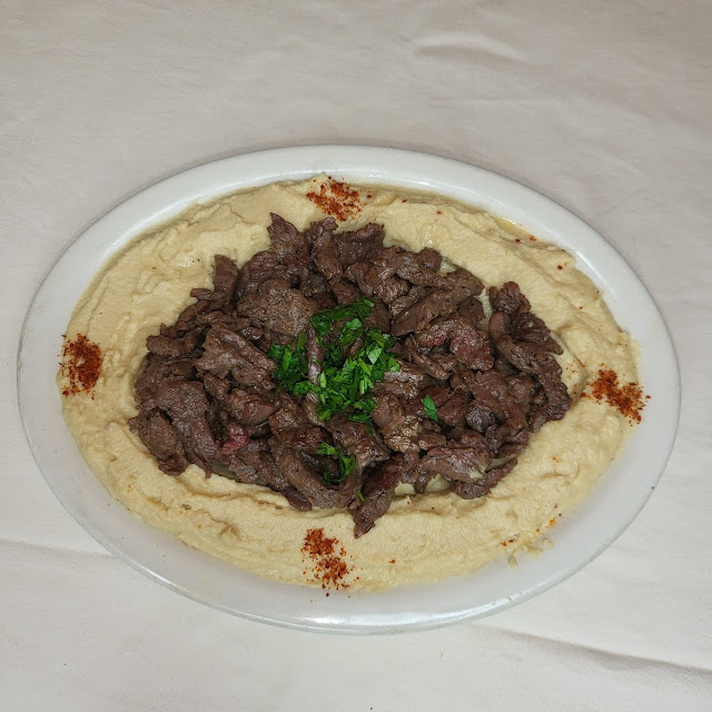 Hummus with Beef Shawarma