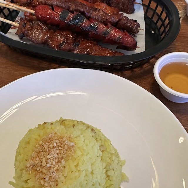 Garlic Rice Hotdog BBQ Pork