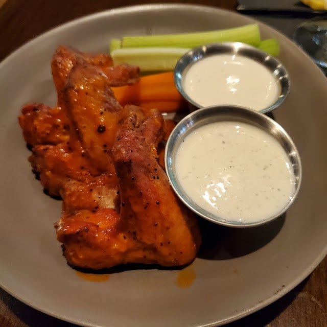 Buffalo Smoked Wings with Blue Cheese Dressing