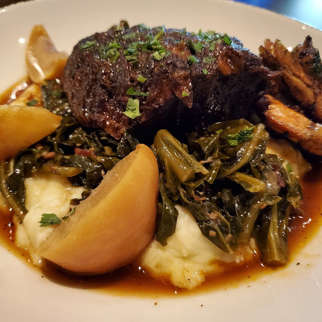 Ancho Braised Short Rib & Chili Grilled Gulf Shrimp