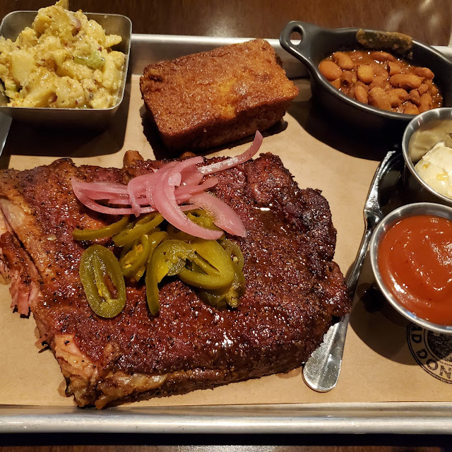 Post Oak Smoked Spare Ribs with the Fixins