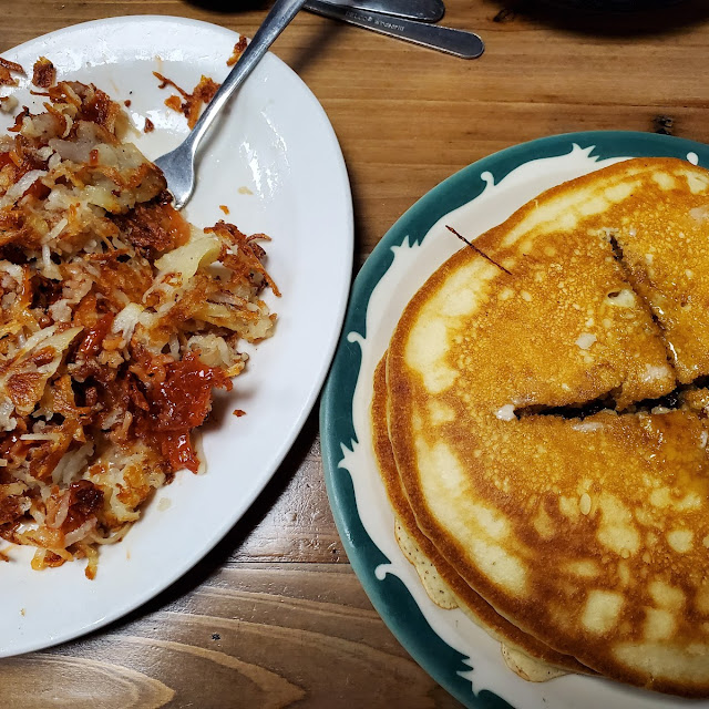 Short Stack of Pancakes with Hash Browns