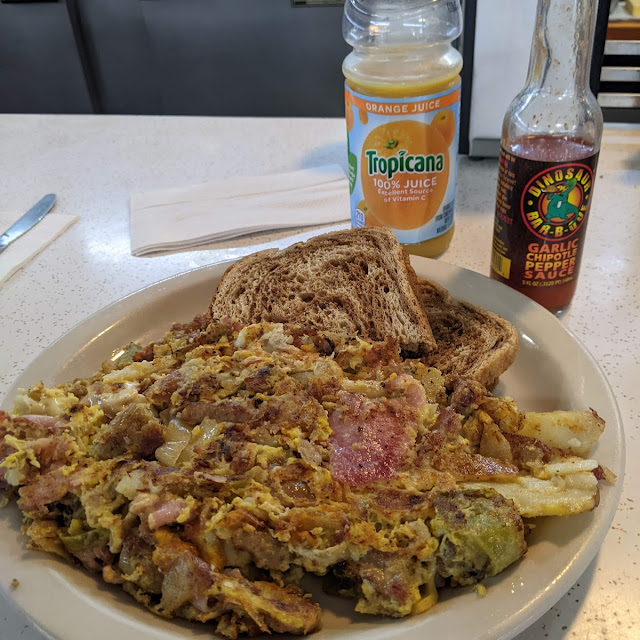1 2 Order of Slop Ie Frattata 11 Includes Toast & Orange Juice