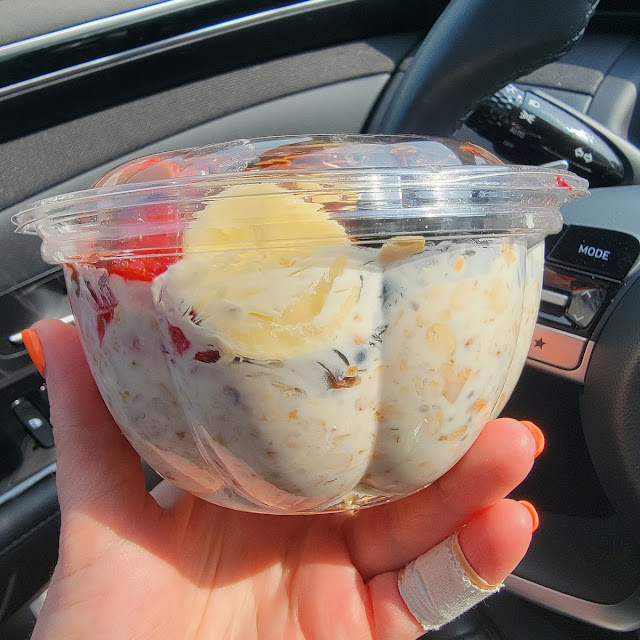 Strawbery Banana Overnight Granola Bowl