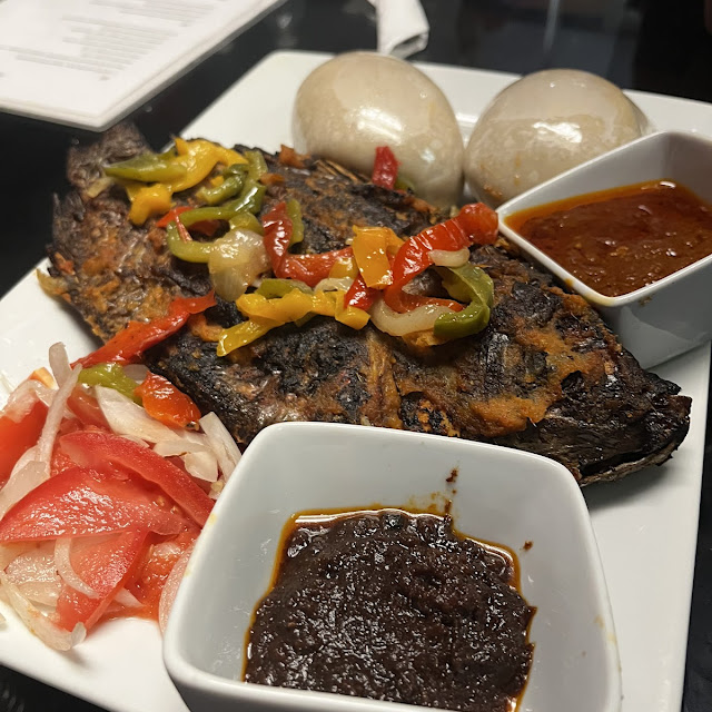 Banku and Grilled Tilapia