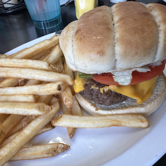 Cheese Burger and Fries