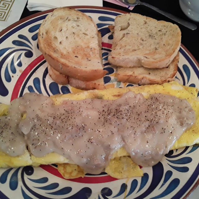 Western Omelette and Sausage Gravy
