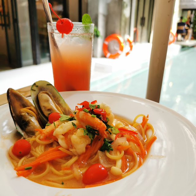 Spaghetti Tom Yum Goong