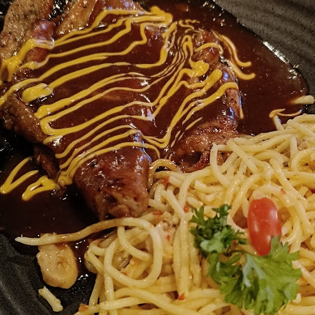 Pasta Kampung Lamb Grilled Pedas