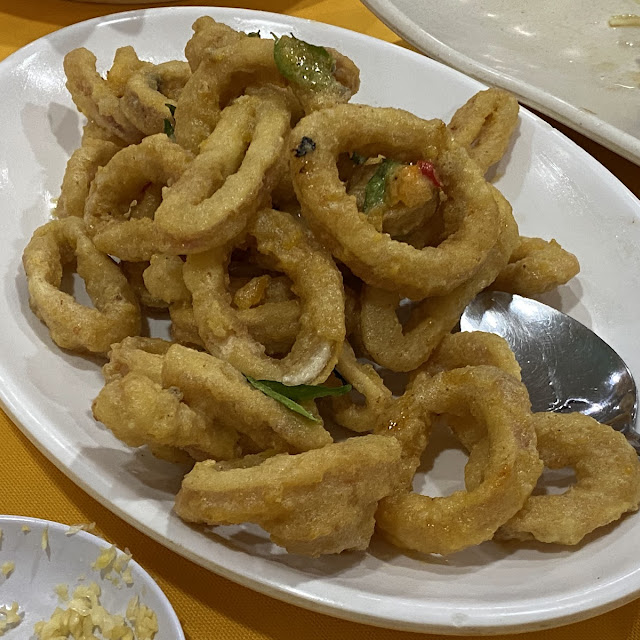 Fried Salted Egg Yolk Sotong