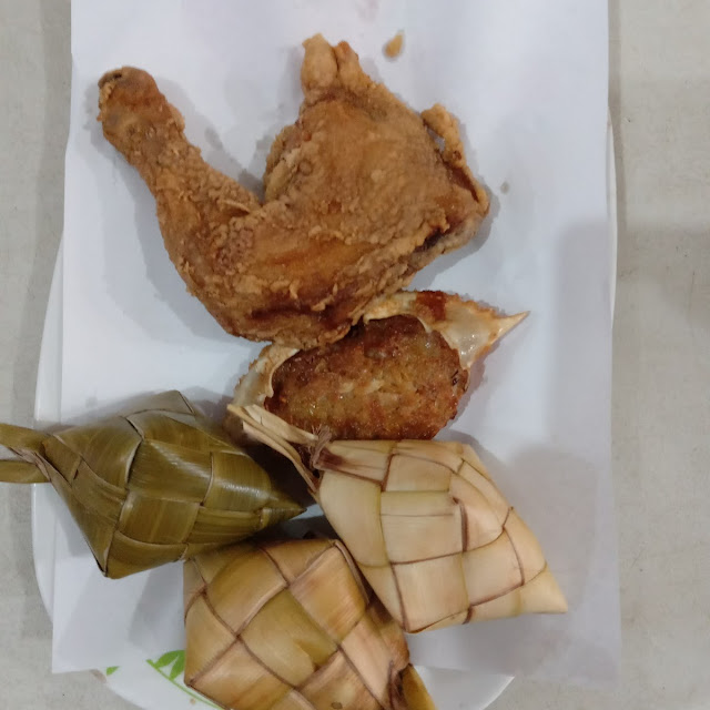 Fried Chicken Crab Meat and Puso