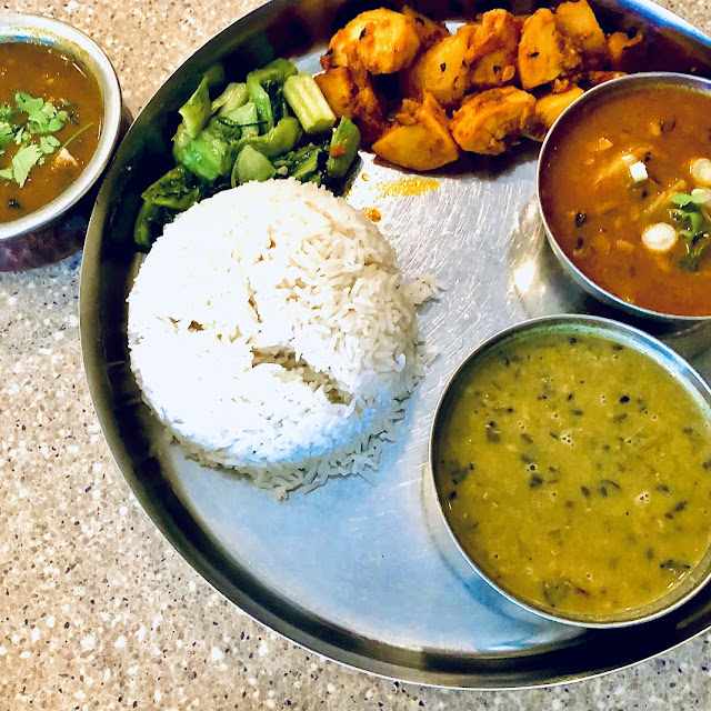 Nepali Chicken Thali