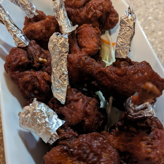 Chicken Lollipop with Fries and Vegetable