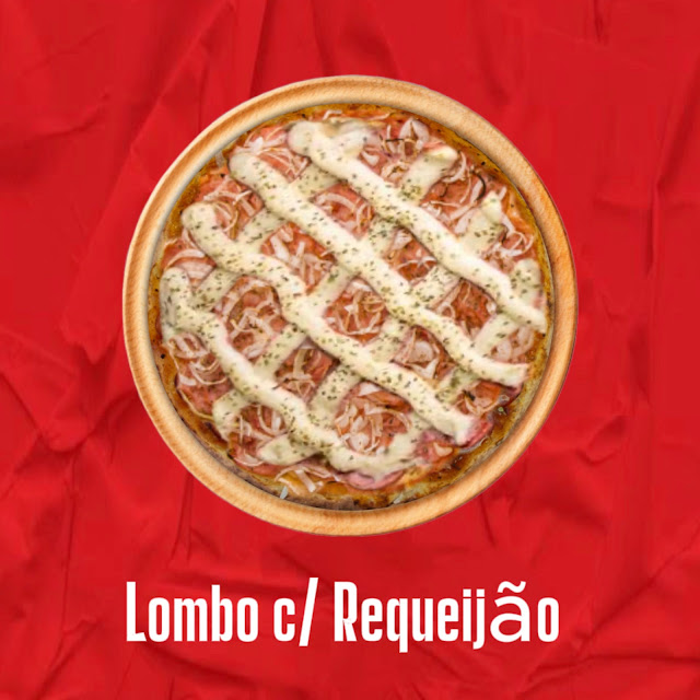 Pizza de Lombo Com Requeijão