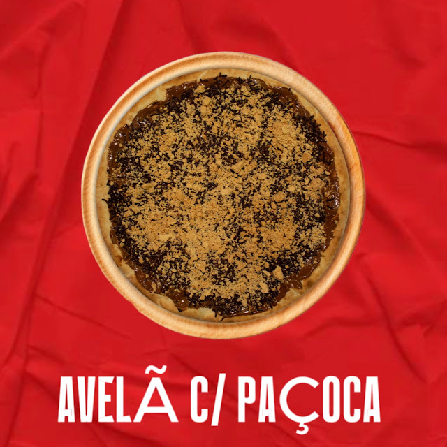 Pizza de Avelã Com Paçoca