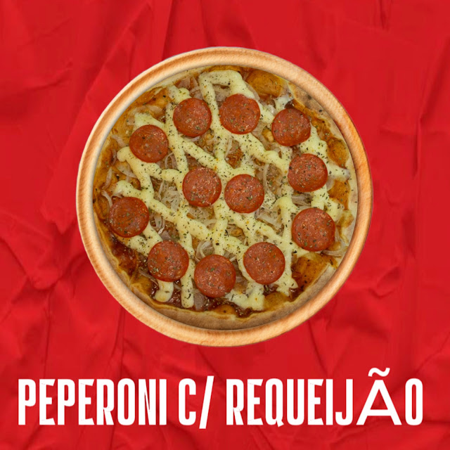 Pizza de Pepperoni Com Requeijão