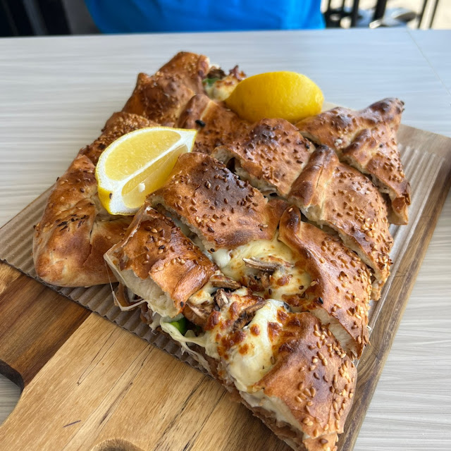 Beef and Mushroom Pide