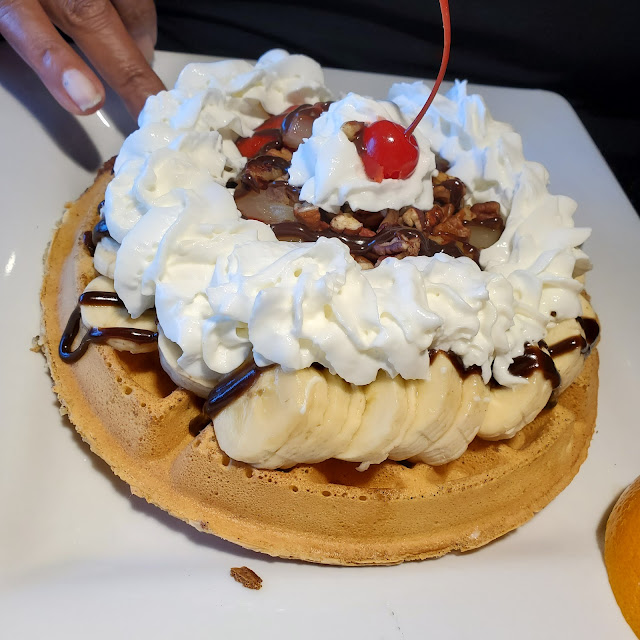 Banana Split Waffle