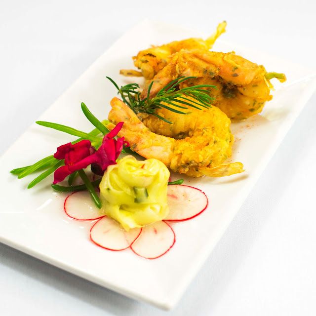 Skewered Tiger Prawns