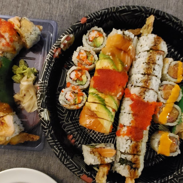 Dynamite Roll & Spicy Salmon Roll