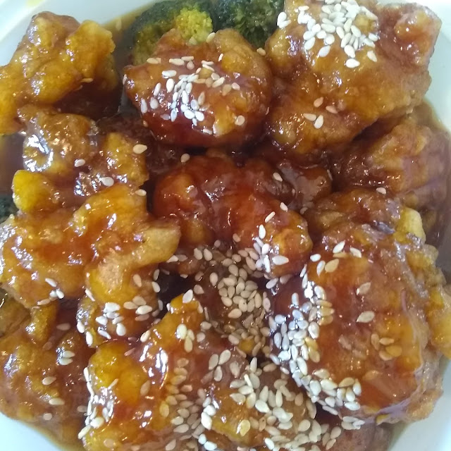 Small Sesame Chicken and Rice