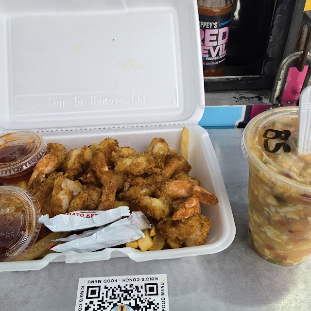 Shrimp and Fries Bahamian Conch Salad