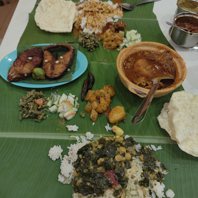 Banana Leaf Rice and Fried Fish