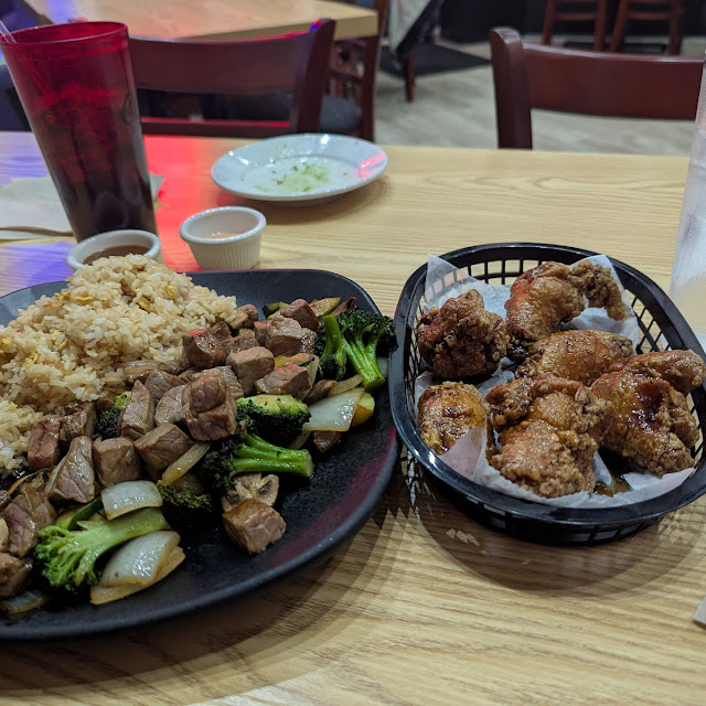 Steak Hibachi and the Special Kume Wings