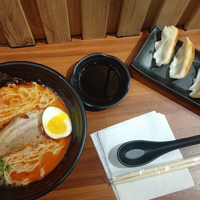 Special Spicy Tonkotsu Ramen and Gyoza