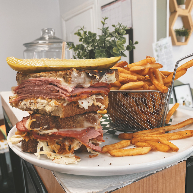 Pastrami Melt with Fries