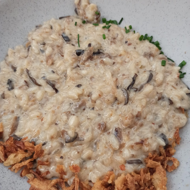 Mushroom and Parmesan Rissoto
