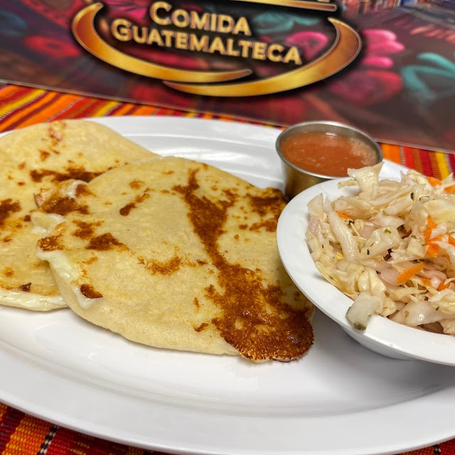 Pupusa Revuelta Beans Pork and Cheese
