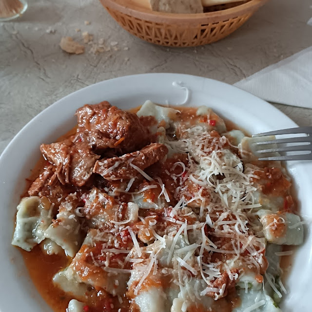 Ravioles de Verduras Con Carne