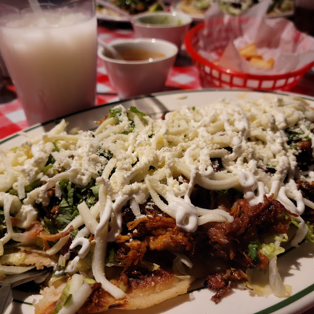 Huaraches Steak with Horchata