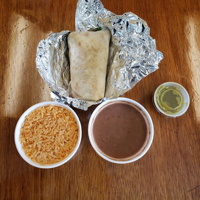 Beans and Rice Steak Taco